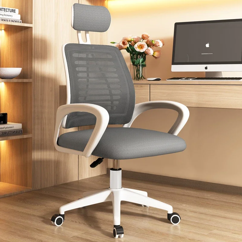 White Chair Furniture Home Weightless Comfortable Office Portable Folding Chairs Rotating Dresser Desk Gamming Transparent Cheap