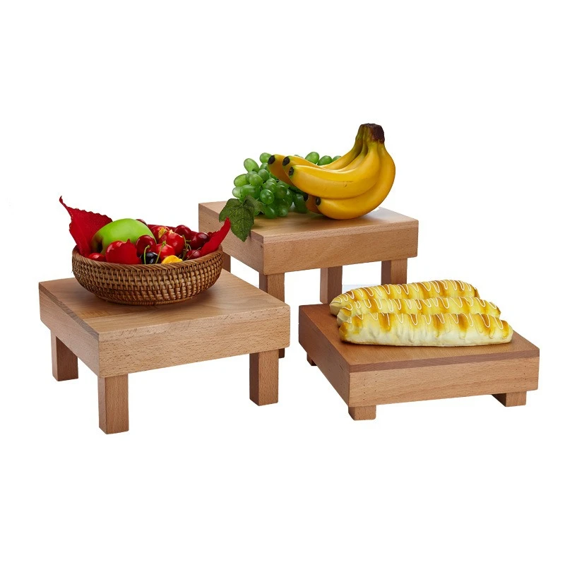 

Creative retro Mori dessert table multi-layer step display stand