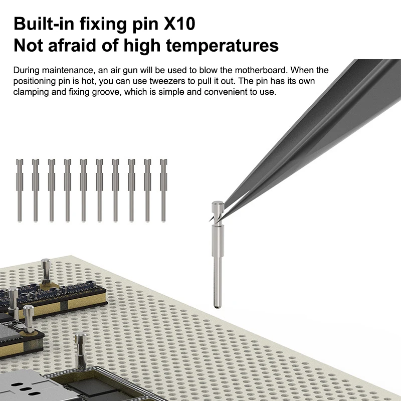 18Forms Heat-Withstanding Service Bench PCB Chip IC Repair Pin Holding Table Mobile Device Repair Equipment