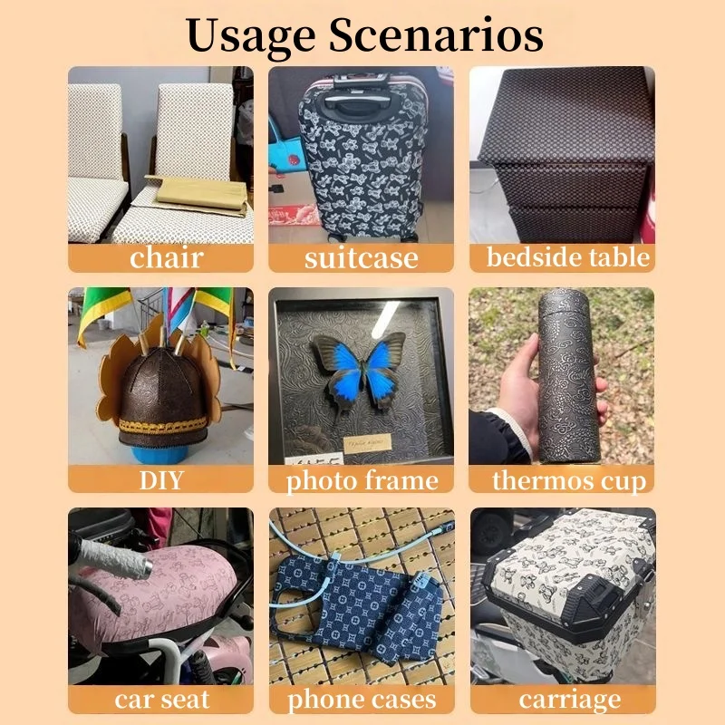 

Retro Dragon Embossed Self-adhesive Leather Stickers Faux Leather Patches for Car Interior Renovation Sofa Furniture DIY Decor