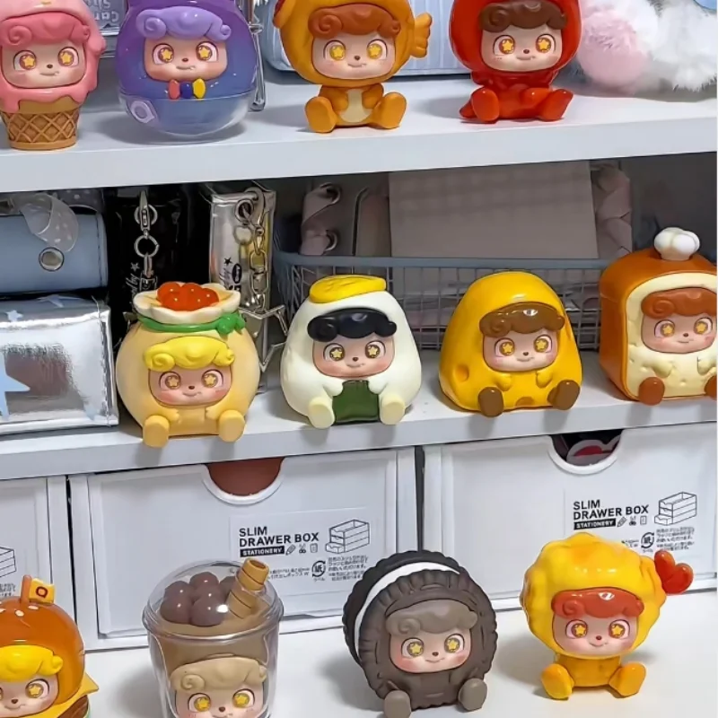 

New Q.Kid Street Snack Mini Series Blind Box Cute Ornament Trendy Toy Doll Handmade Birthday Gift Mystery Box Collectible Glue