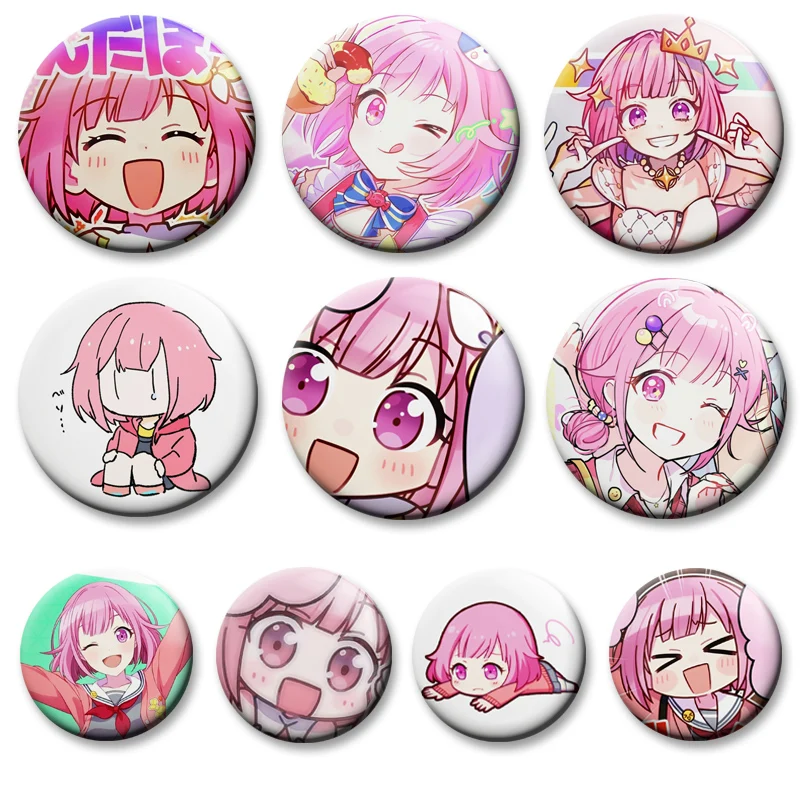 

Emu Otori Handmade Badge Anime Project Lapel Pins Cute Cartoon Girl Brooches for Backpack Accessories Exquisite Gifts