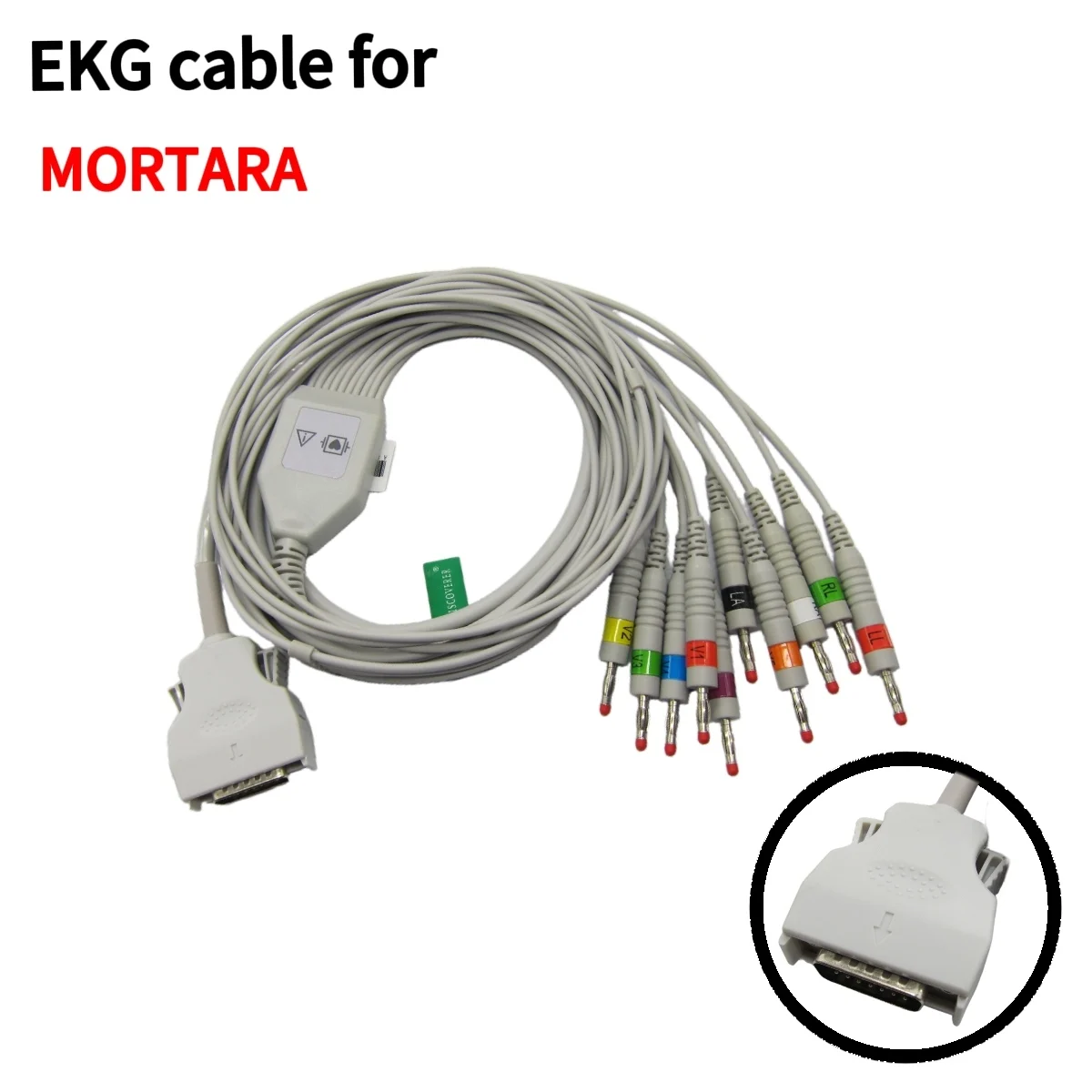 

electrocardiogram EKG cable with 10leads wires compatible for mortara eli100 eli200