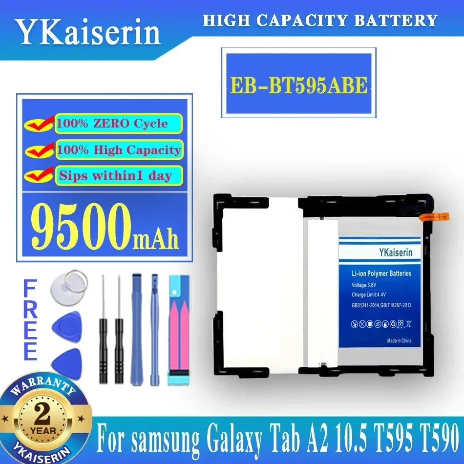 

Replacement Battery EB-BT595ABE For Samsung Galaxy Tab A2 10.5 SM-T590 T595 9500mAh