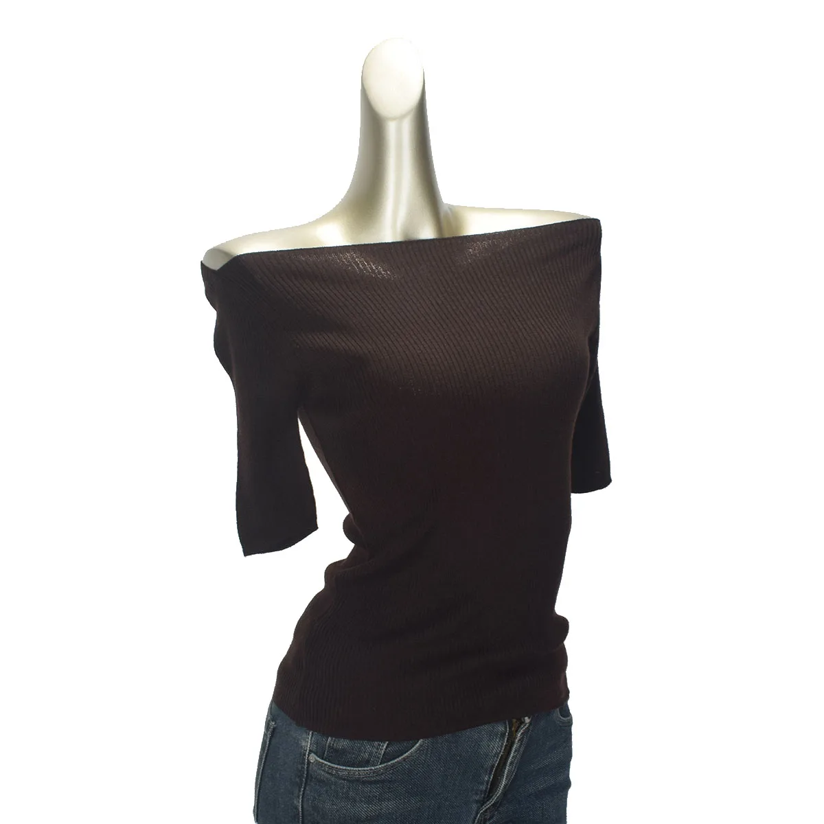 سترة نسائية محبوكة من الصوف الناعم مقاس نحيف مثير بقاعدة كتف واحدة irt كورية Sle للتنقل Faion لربيع وصيف