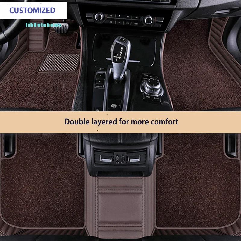 Double Iayer Car Floor Mats For McLaren MP4-12C 720S 570s Customized Full Coveragecustomized