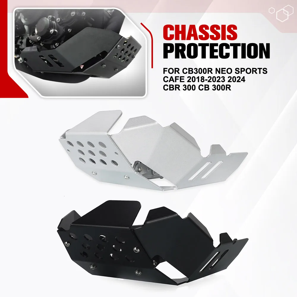 For Honda CB300R Neo Sports Cafe 2018-2023 2024 CBR 300 CB 300R Motorcycle Engine Skid Plate Cover Guard And Generator Cover Set