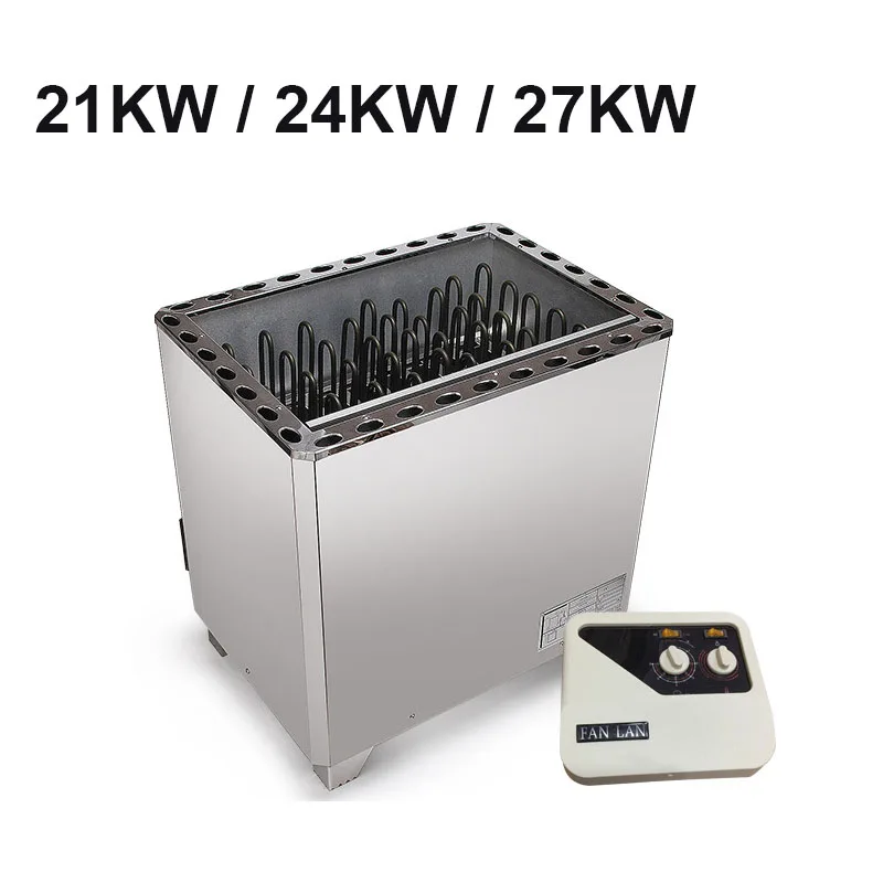 21kw 24kw 27kw Big Power Sauna Heater 380V Sauna Dry steaming machine Home Use Heating Furnace Room Spa Room