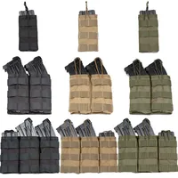 Pochette tactique en nylon pour magazines simple/double/triple à ouverture supérieure, accessoires de tir et de chasse pour airsoft 6