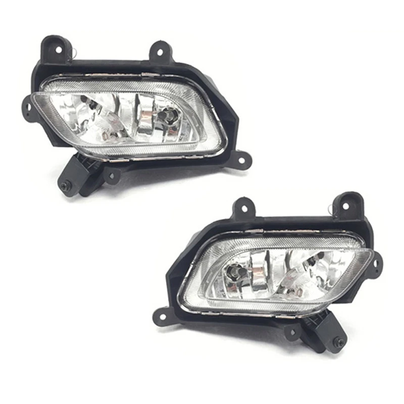 

1Pair Car Front Bumper Fog Lights Assembly Driving Lamp Foglight For Kia K3 2013 2014 2015