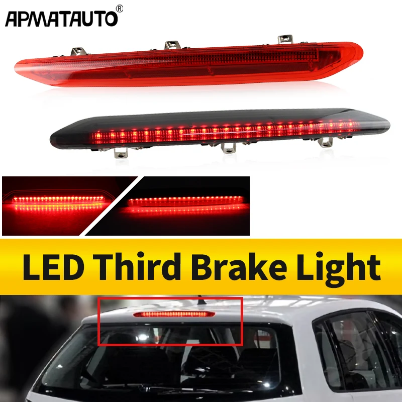 

1Pc Led Third Brake Light Projector Rear Red Tail Stop Lamp for VW Polo IV MK4 9N 9N3 Hatchback 2002-2010 OEM:6Q6945097