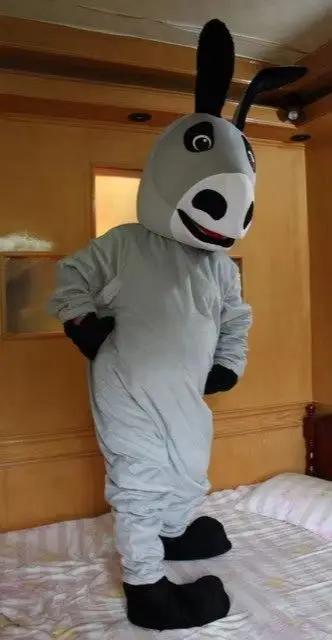 

New Version the ugly Grey Donkey Mascot Costume Adult Birthday Party Fancy Dress Halloween Cosplay Outfits Clothing Xmas