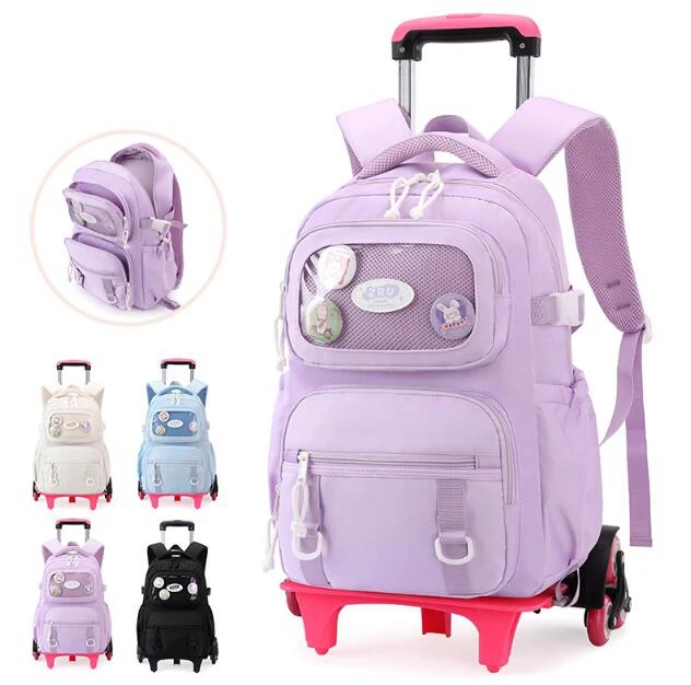 kids School Rolling backpacks for girls school bag wheels for girls School Trolley backpack wheeled bag for School Trolley bags