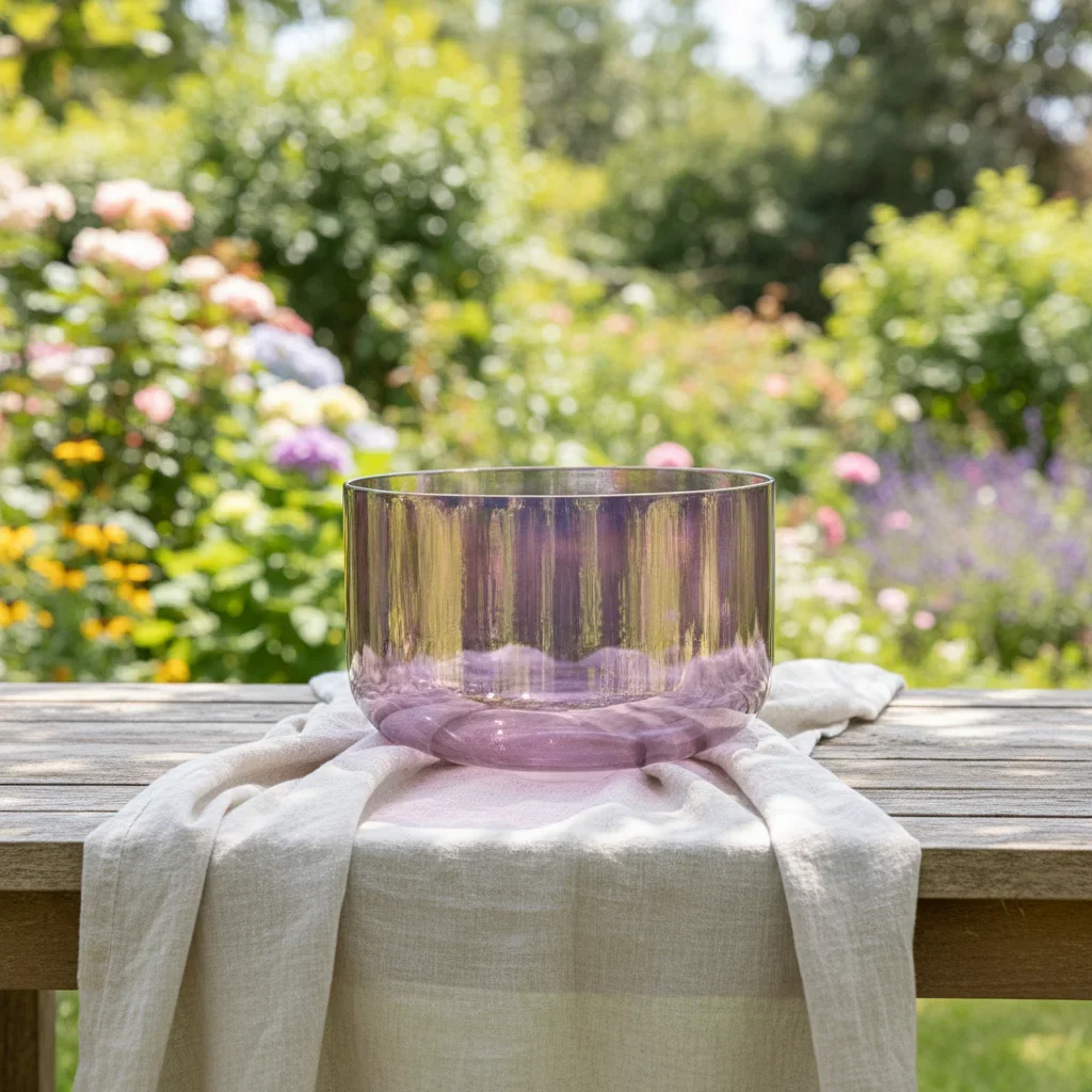 Amethyst Crystal Singing Bowl Quartz Customization Sound Therapy Sound Healing Instrument for Meditation Therapy