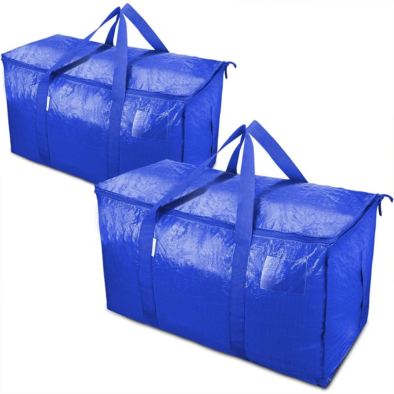 NEW-Moving Bags Heavy Duty With Strong Zippers And Handles Collapsible Moving Supplies, Storage For Packing