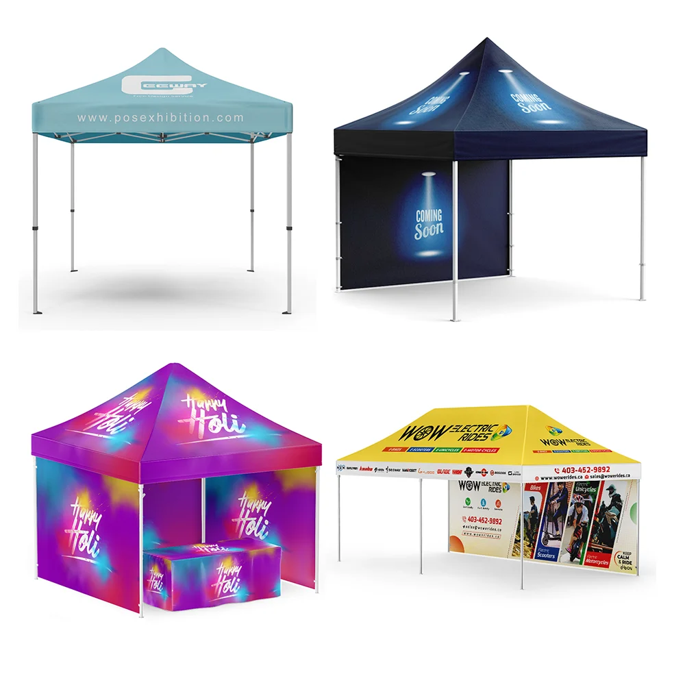 Heavy Duty Exhibition Business Gazebo 10X10 Tent 3X3 Custom Folding Aluminium Marquee Pop up Canopy Tents for Events Outdoor