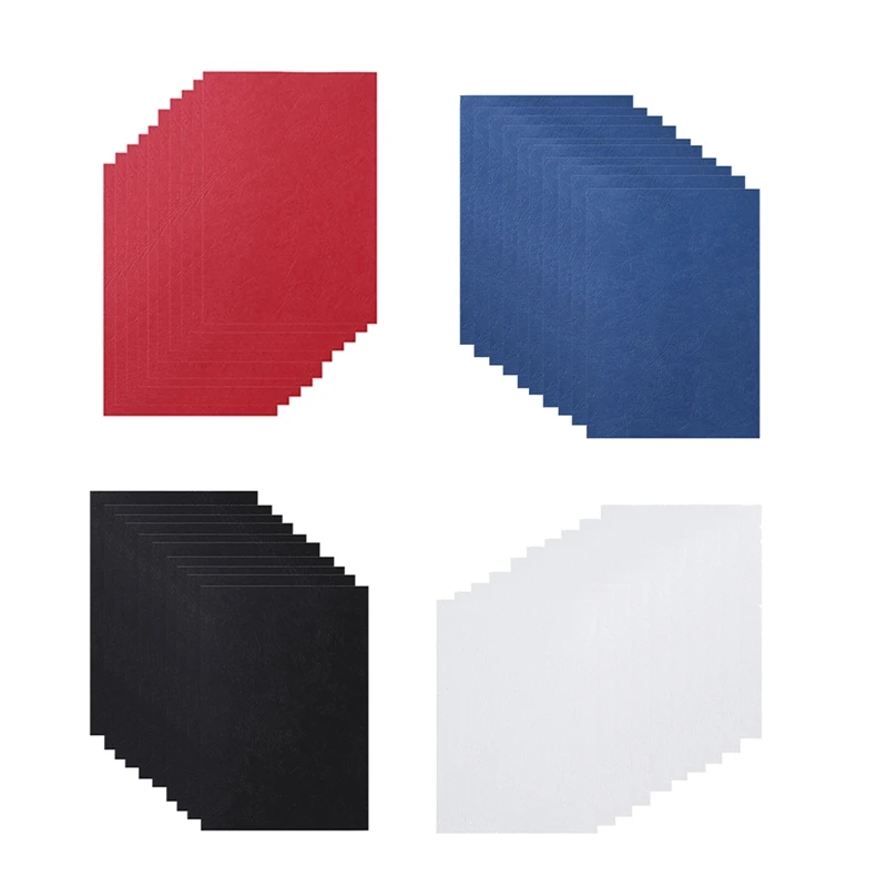 A4 Paper Binding Cover 8.27X11.69 Inch Presentation Leathergrain Binding Cover Navy Blue