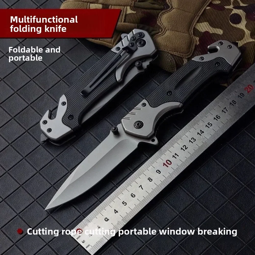 

High Quality Folding Knife 5Cr13Mov G10 Handle Blade Outdoor Knife Multi-functional Climbing Tool with You At All Times