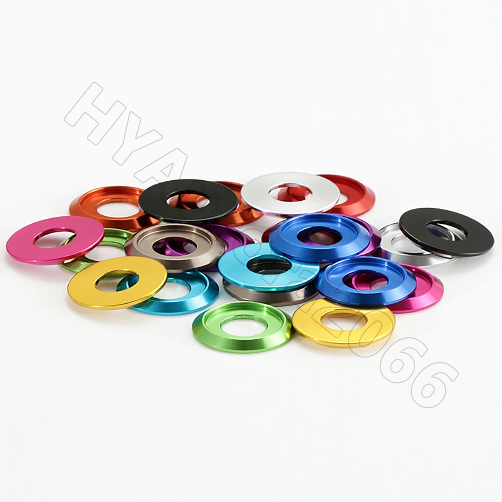 غسالات قبة من الألومنيوم المؤكسد M2-M8 - فواصل رأس كوب مكونة من 11 لونًا لمسامير الأزرار/طائرة بدون طيار FPV/الإلكترونيات #5