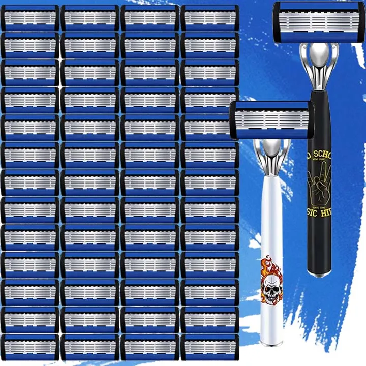 شفرة الحلاقة اليدوية الصينية ذات التصميم التقدمي ومقبض مضاد للانزلاق هي ملحق حلاقة لا غنى عنه للرجال #1