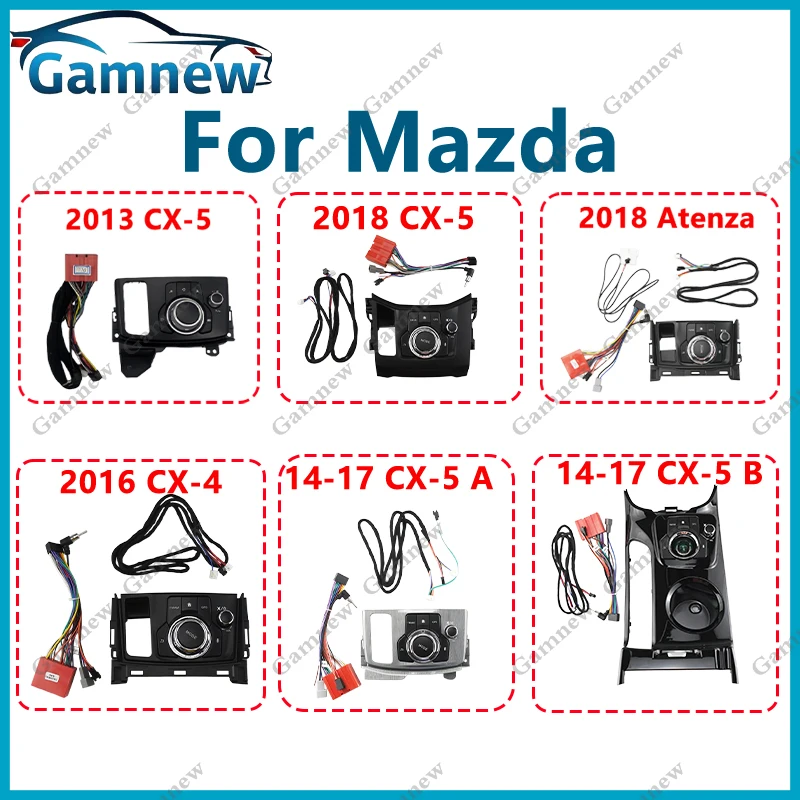 Auto Central Controller Mode Knob Button Mouse For MAZDA 3 CX-4 CX4 CX-5 CX5 Cable Andriod Adapter