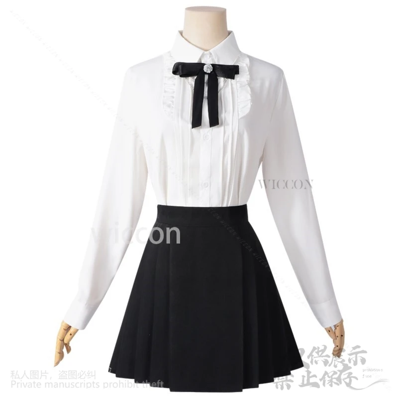 Juego de Anime amor y espacio profundo Cosplay disfraz de héroes estilo británico JK vestido de abrigo negro corbata de Lolita Jirai Kei niñas personalizadas