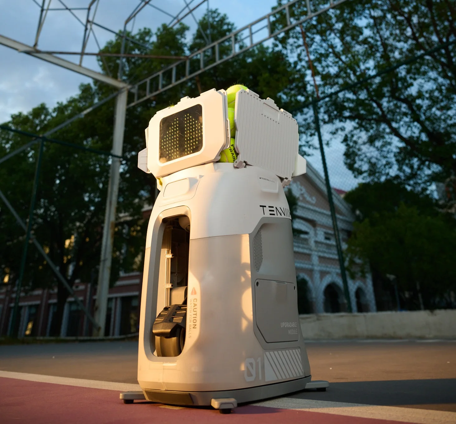 Professional  Tenniix Tennis Ball Machine AI Coach Voice-Control Training Portable Tennis Ball Launch Training Shooting Machine