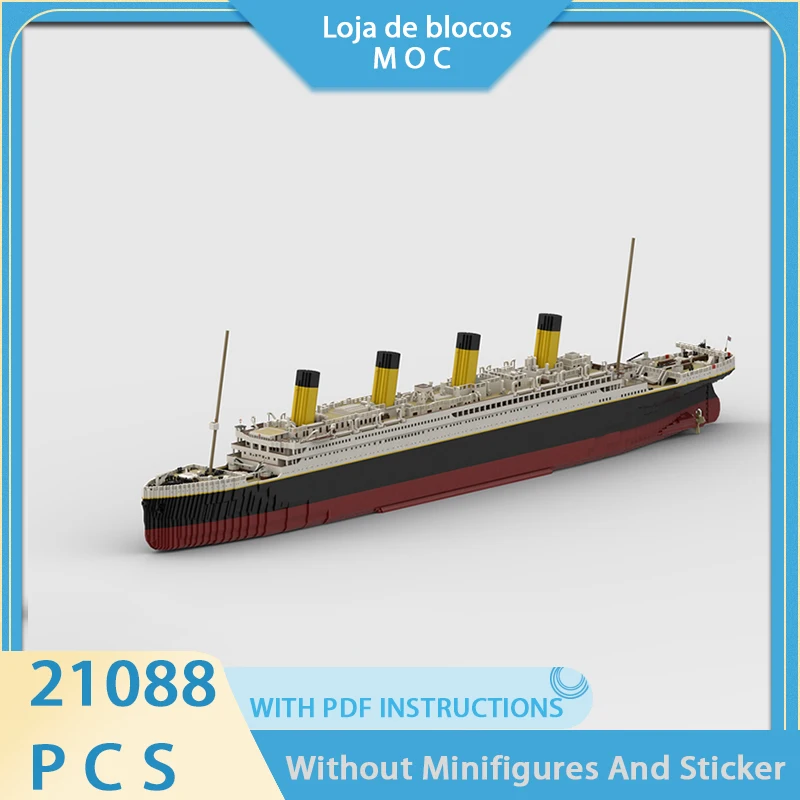 

Exquisite New Product MOC Building Blocks Movie Model Large Titanic Ocean liner Technology Modular Children's Toy DIY Assembly