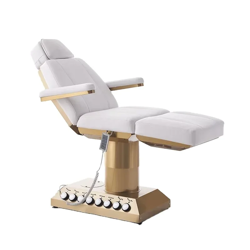

Hot sale Professional Beauty Therapy Massage Table with 3 Electric Motors Pink Spa-like Design