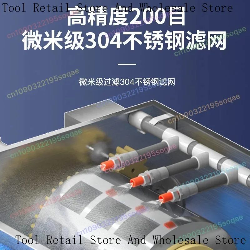 Stainless Steel Drum Filter Micro Screen For Aquaculture Fish Pond Water Recirculation System Waste Removal