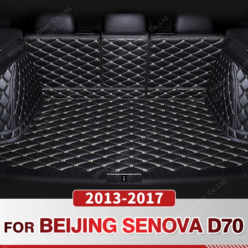 

Auto Full Coverage Trunk Mat For BEIJING Senova D70 2013-2017 16 15 14 Car Boot Cover Pad Interior Protector Accessories