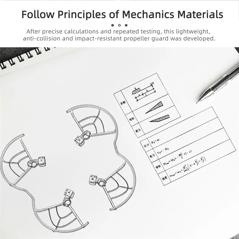 Für Mini 4 Pro Anti-Kollisionsring Propellerblattschutzring Quick-Release Anti-Shake Propellerabdeckung Zubehör