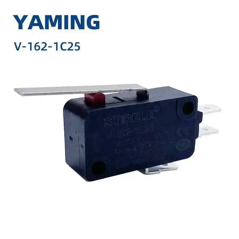 5pcs Micro Switch Limit Travel Switches Silver Contact Momentary Self-reset Handle V-16 V-161 V-162 V-163 V-164 V-165 V-166-1C25
