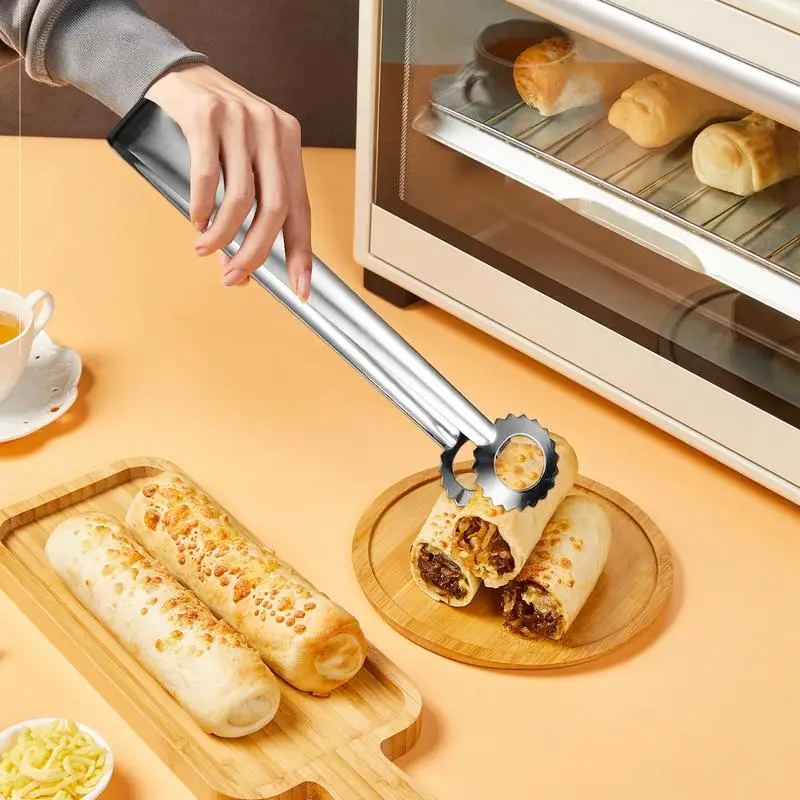 Food Tongs For Cooking Heavy Duty Grill Food Clips Labor-Saving Steak Tweezers For Afternoon Tea Dinners Wedding Celebrations