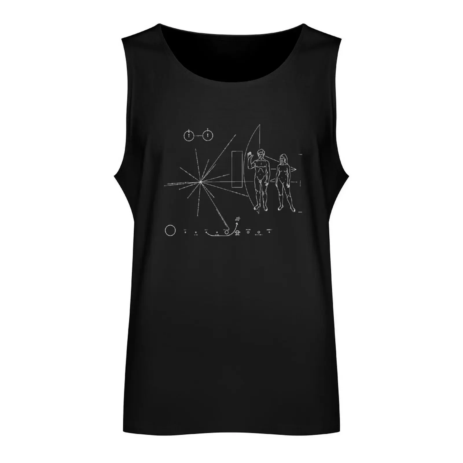 Pioneer Plaque Tank Top sleeveless gym shirts male bodybuilding men clothes sleeveless shirt man