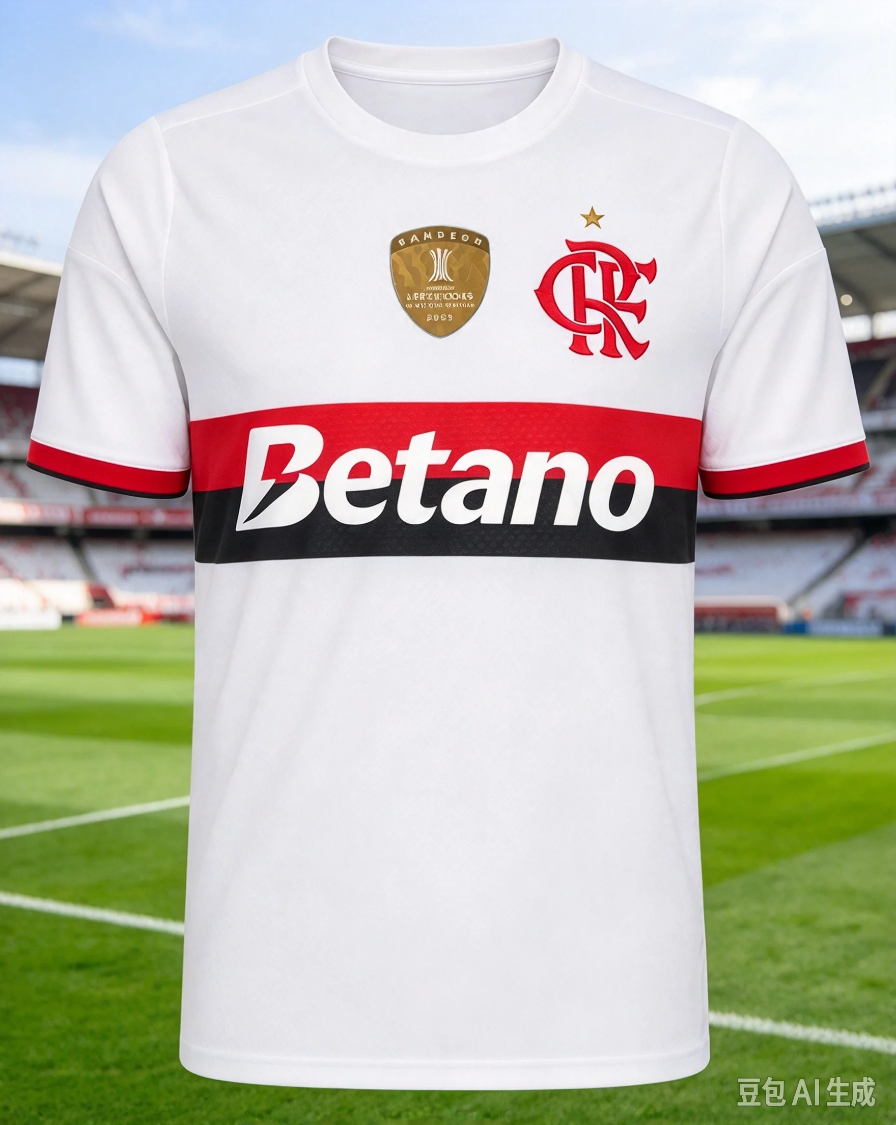 26-27 Brazil new hot Home Soccer Jersey Red Black Striped Men Quick drying Short Sleeve Crew Neck Football  Match Training tee