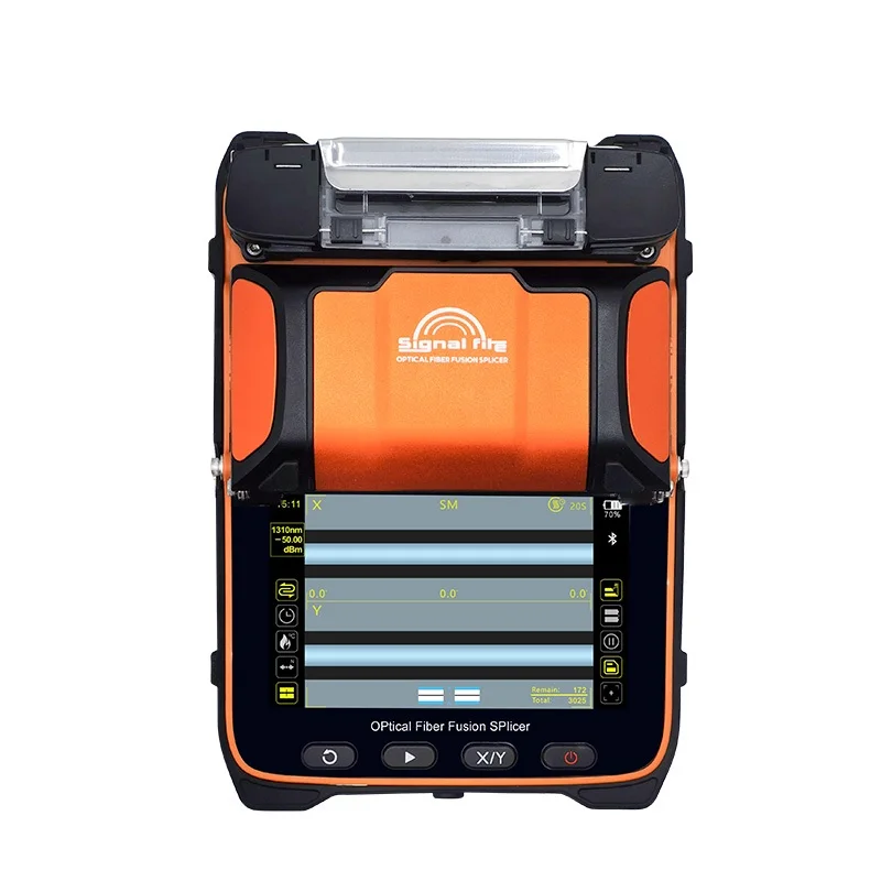 Imagem -02 - Fibra Óptica Fusion Splicer Alta Precisão Máquina de Emenda Motores Ai10a Ai-9 Ai6a Ai-6c Ai-6c sm e mm com Vfl Opm 5s