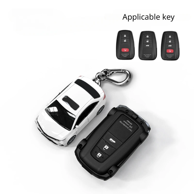 For Toyota Corolla Key Cover Car Model Case Key Case Remote Control Key Box Key Chain Accessories Creative Buckle Surprise Gift