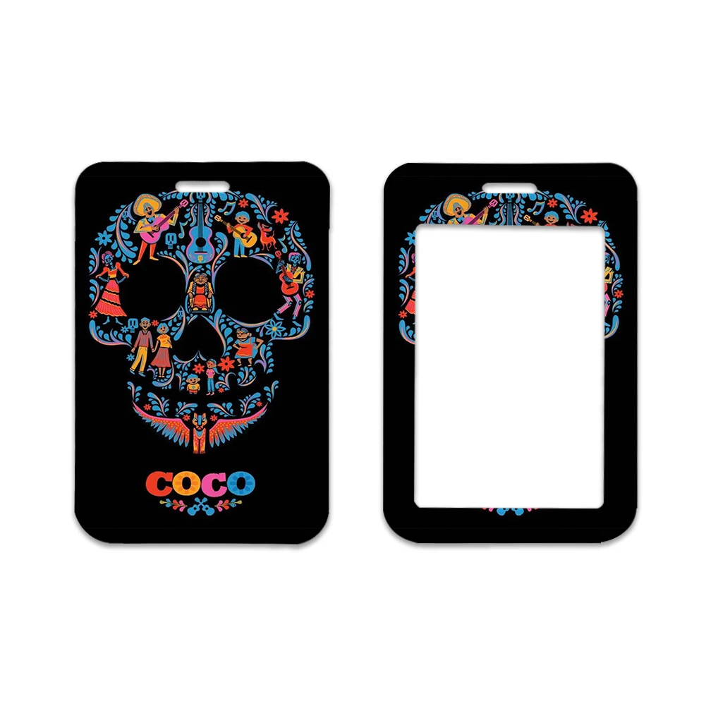 W Disney Coco Student Name Card studente Campus Card Hanging Neck Bag Card Holder cordino ID Card Drop Shipping