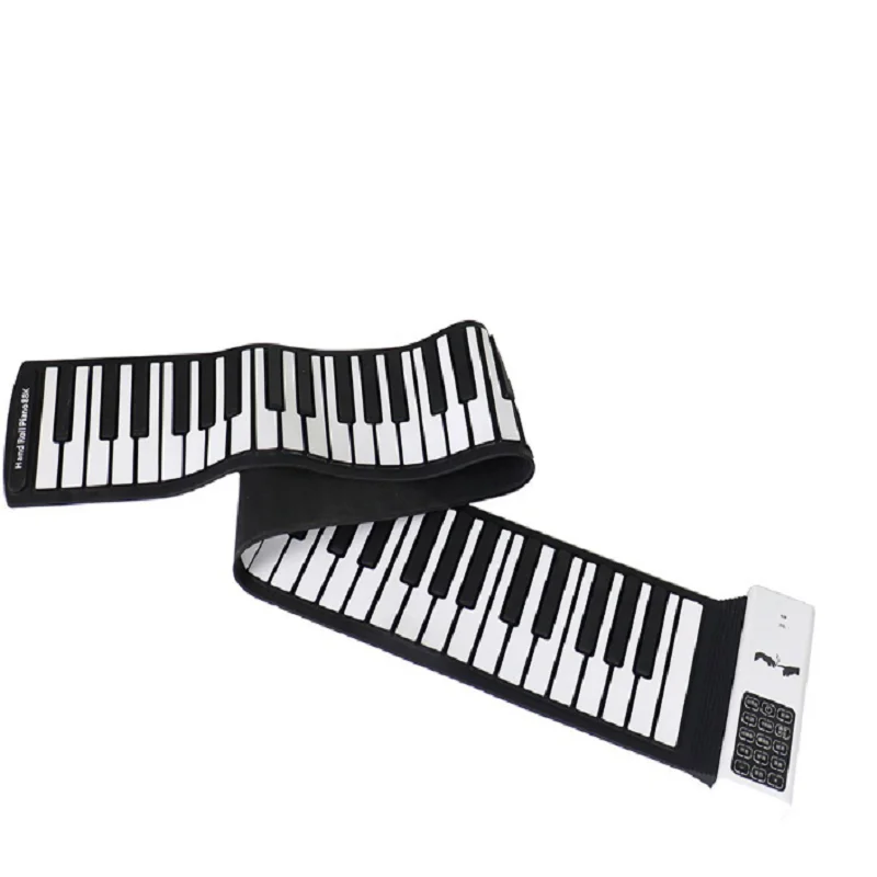 88-key hand-rolled piano, without speaker, headset, audio, silicone, folding, electronic organ practice