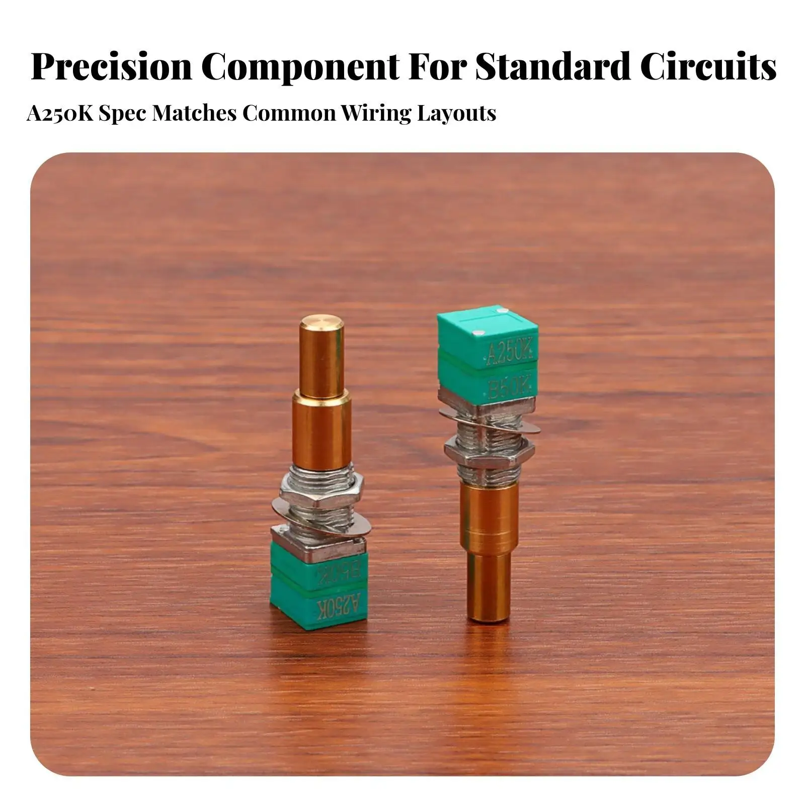 2 Pieces Guitar Potentiometer Nuts | Compact, Guitar Potentiometer with Threaded Shaft, for Audio Upgrade