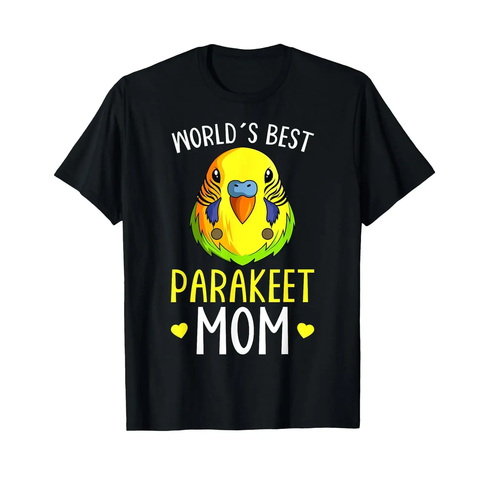 Parakeet Mom Budgie Budgerigar Womens T Shirt vintage Washed Breathable designer clothes Casual fashion homme Unisex streetwear