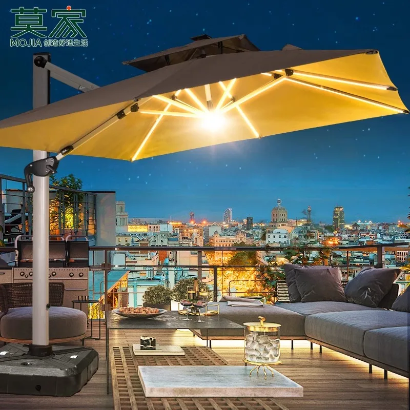 

Outdoor Umbrella Outdoor Parasol Garden Solar Light Umbrella