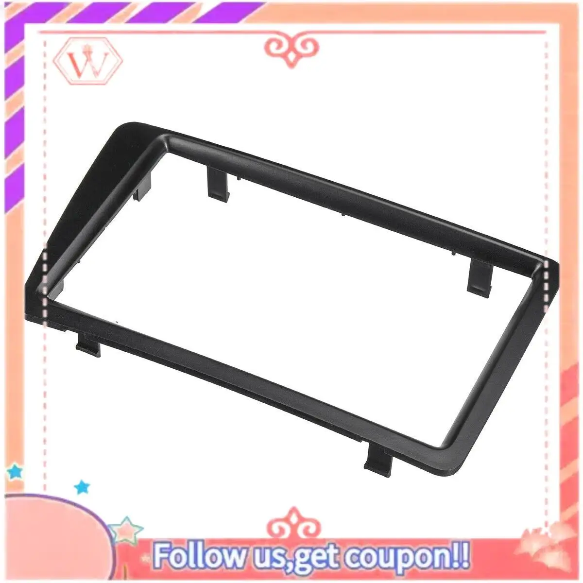 

A88U-2 Din Car Radio Stereo Fascia Panel Frame Kit Double Din Dash Mount DVD Frame For Honda Civic EP2 EP3 2001-2006 RHD