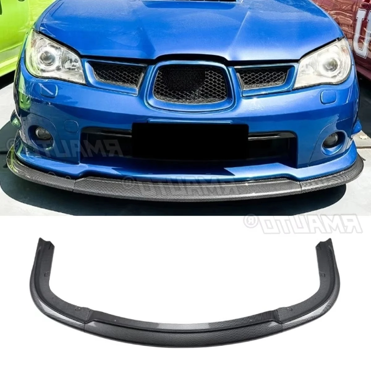

For Subaru Impreza Wrx Sti 2006-2007 Car Front Bumper Spoiler Lip Diffuser Modification Part Bumper Guard Protector Cover