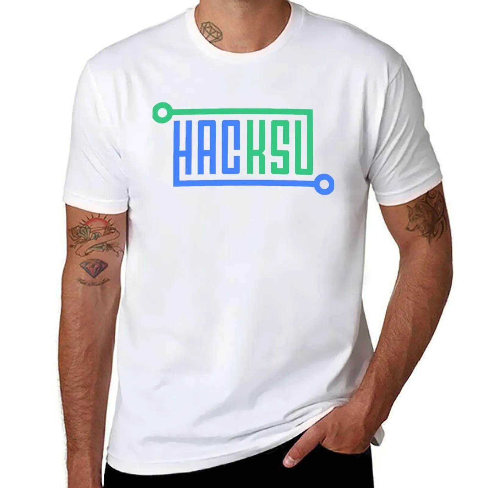 

HacKSU Logo T-Shirt t shirts with prints man t shirt designer t shirt man plain T-Shirt