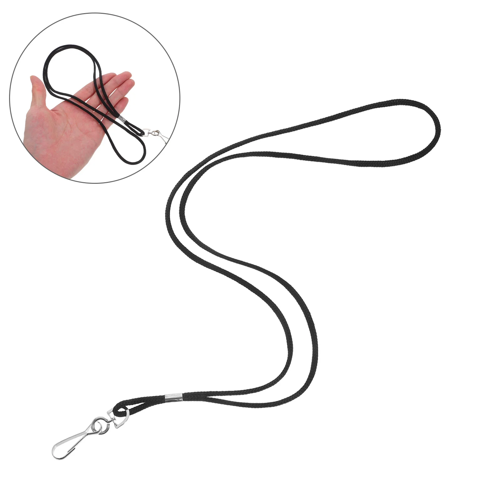 

100Pcs Id Card Lanyard Braided Rope Lanyards Comfortable Neck Strap for Name Tags Work Cards Badge Lanyards with Clip Secure