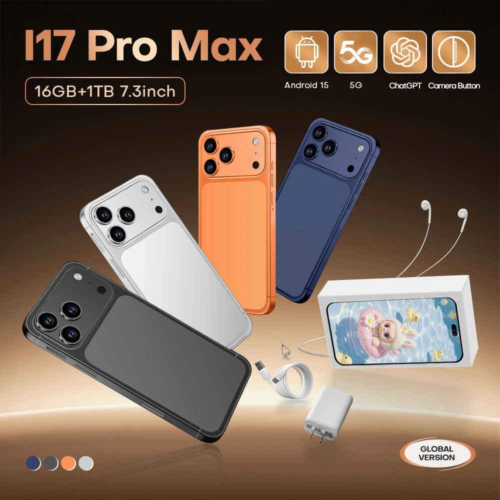 2025 Tablet PC Edition Global Original I17 Pro Max  Android 15 Smart 5G Dual Card 8000mAh Battery 16GB+1TB WiFi GPS Google Tab