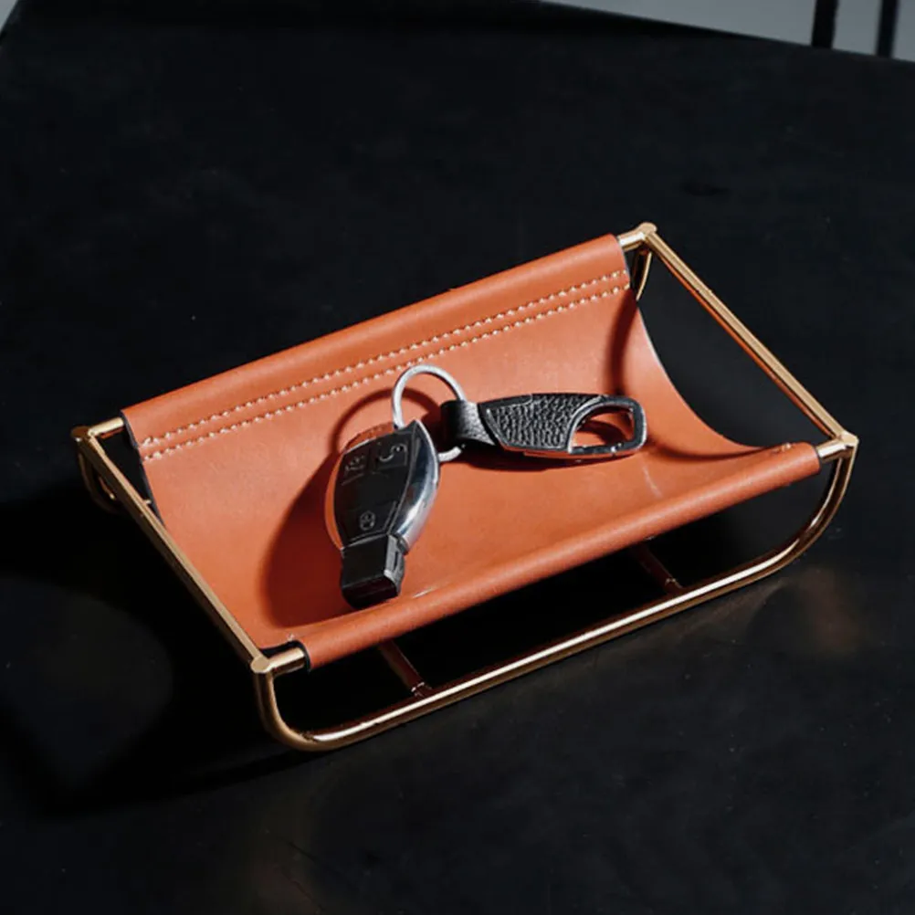 

1 шт. Органайзер для ключей с металлическим каркасом, многофункциональный настольный лоток, подставка для хранения в прихожей, декоративная подставка в скандинавском стиле