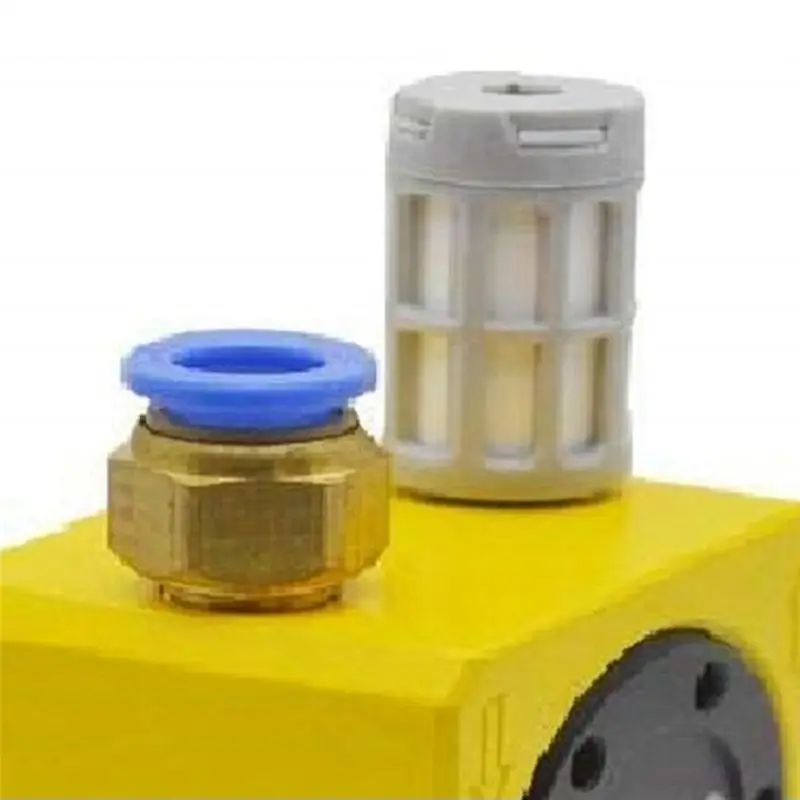 VEHO-Small Pipeline Silo Vibration Knocker GT10 Pneumatic Air Turbine Vibrator Pneumatic Turbine Vibrator Oscillator Yellow